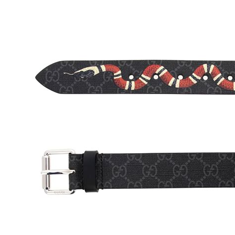 cintura gucci serpente nera|Cinture da uomo Gucci .